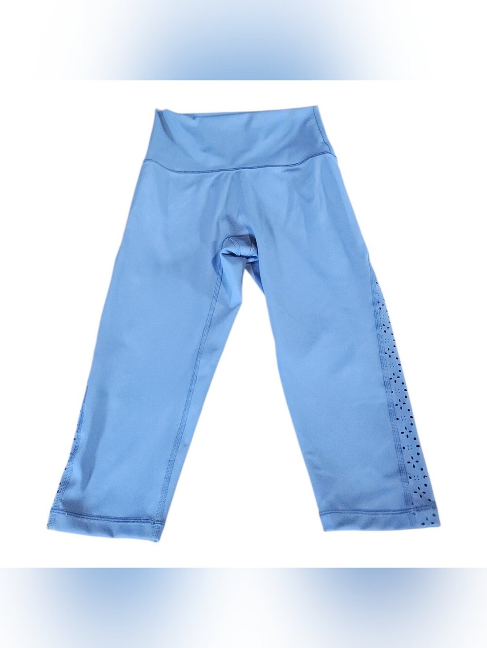 Aerie Chill Play Move Capri Cropped Leggings Size‎ Small Blue Athletic Exercise